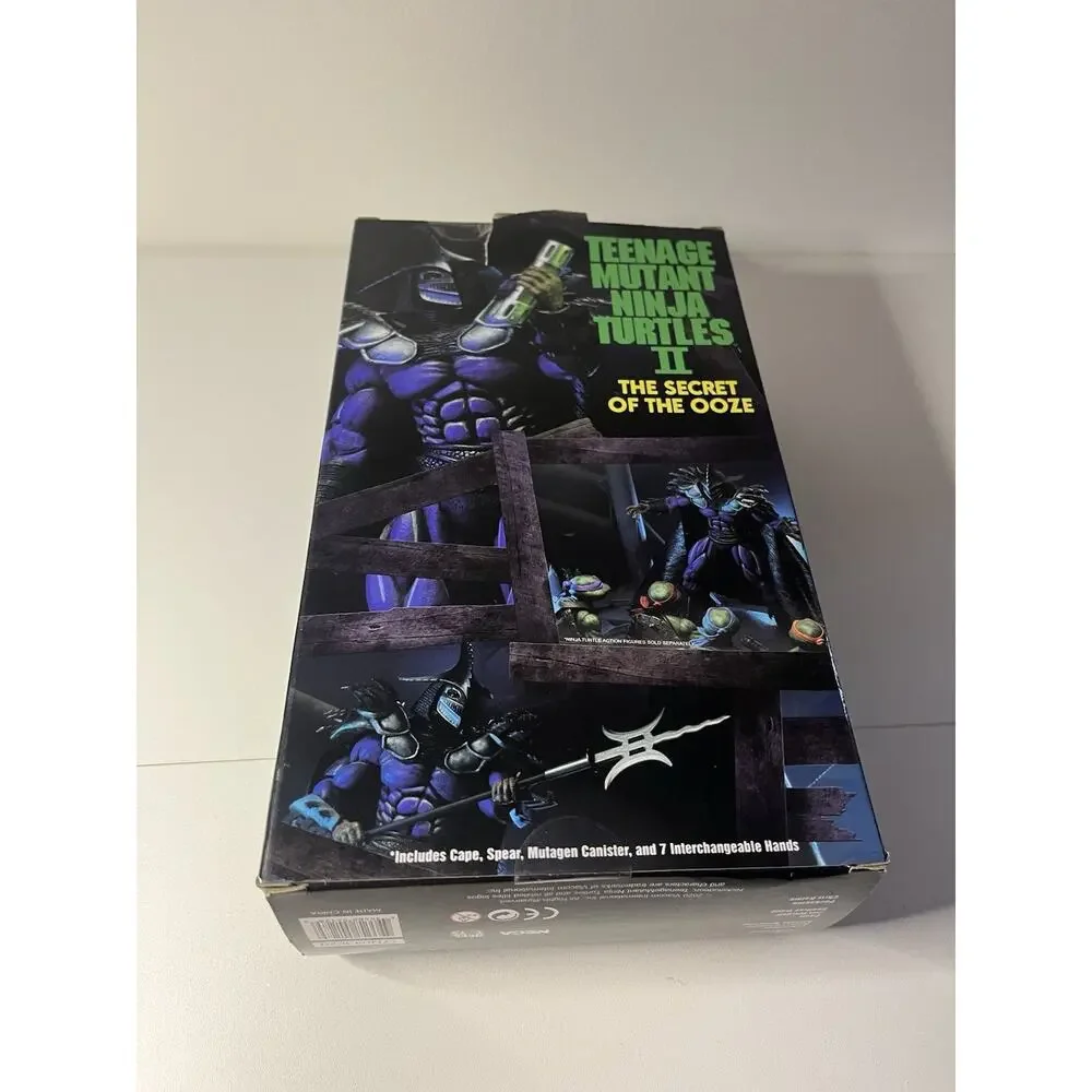 NECA Teenage Mutant Ninja Turtles II Secret of the Ooze SUPER SHREDDER NIB Open